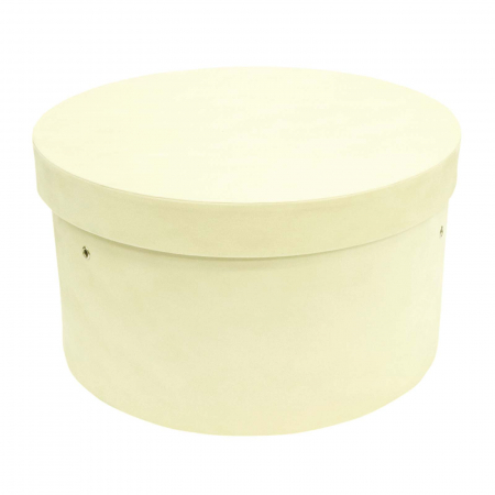 Cutie trusou botez rotunda catifea ivory [1]