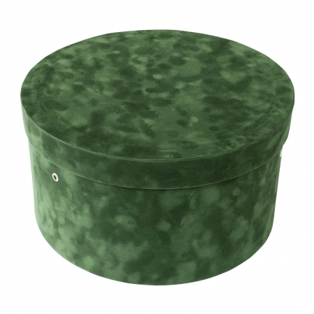 Cutie trusou botez rotunda catifea verde [1]