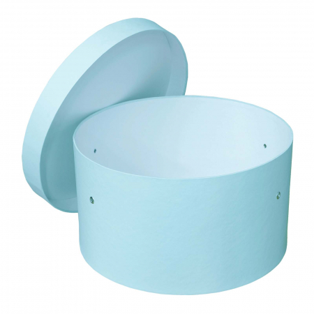 Cutii trusou botez rotunde hartie - Cutie trusou botez rotunda hartie blue