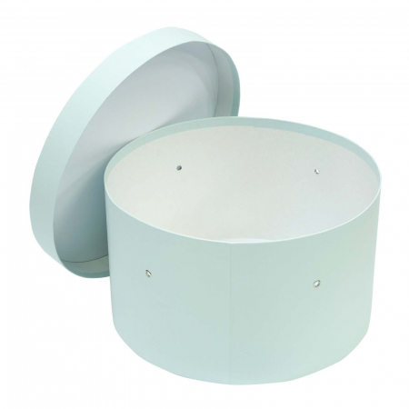 Cutii trusou botez rotunde hartie - Cutie trusou botez rotunda hartie blue pal