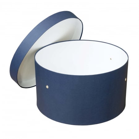 Cutii trusou botez rotunde hartie - Cutie trusou botez rotunda hartie bluemarin