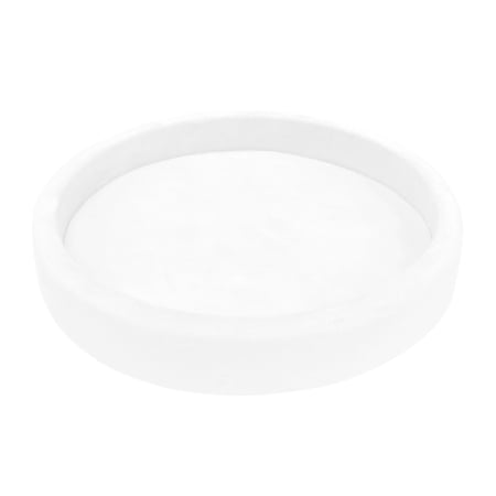 Tavite rotunde catifea buretate pentru mot - Tavita mot rotunda catifea buretata alba
