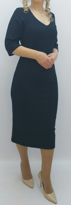 Rochie casual elegantă din stofă elastică – ideală pentru birou, plimbări și aniversări [1]