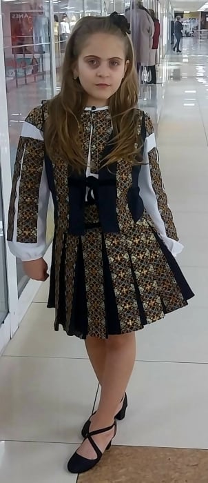 Costum traditional stilizat negru maro [2]