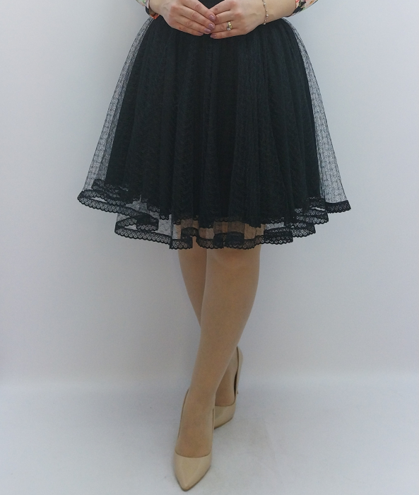 Fustă din plasă tip tiul cu terminație din danteluță – Fabricată în România Dadas Constanța [6]