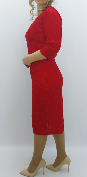 rochie-rosie-midi-dantela-cambrata-eleganta-maneci-trei-sferturi-decolteu-v-dadas.jpg [2]