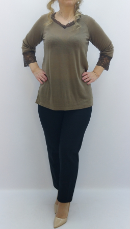 Casual - BLUZA TRICOT BEJ