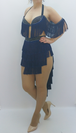 carnaval adulti - Costum de dans bleomarin franjuri