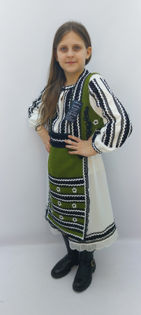 UNICAT COSTUM TRADITIONAL POPULAR STILIZAT VERDE [3]