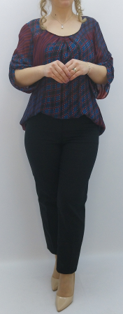 casual adulti - bluza-dama-bleumarin-imprimeu-lejera-maneci-3-4-dadas-romania.jpg