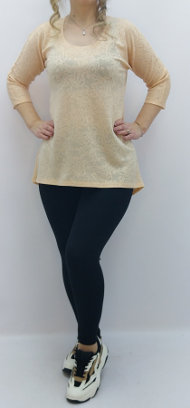 casual adulti - bluza-dama-casual-crem-galbui-cu-model-discret-dadas-romania.jpg