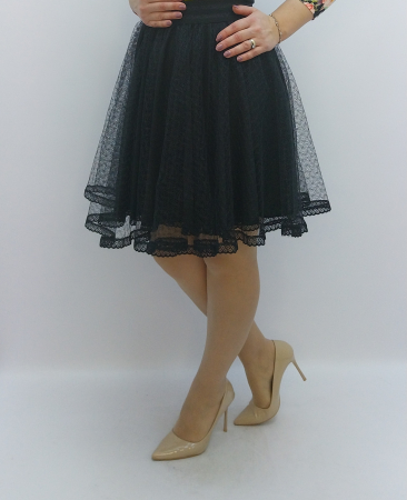 Fustă din plasă tip tiul cu terminație din danteluță – Fabricată în România Dadas Constanța [6]