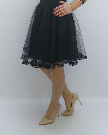 Fustă din plasă tip tiul cu terminație din danteluță – Fabricată în România Dadas Constanța [7]