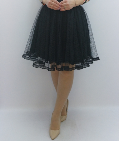 Fustă din plasă tip tiul cu terminație din danteluță – Fabricată în România Dadas Constanța [5]