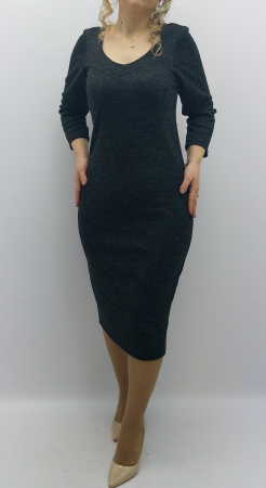 casual adulti - rochie-casual-negru-gri-inchis-jerse-comod-dama-zi-birou-modern-dadas-romania.jpg