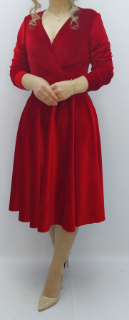 Elegante - rochie-dama-catifea-rosie-clos-bust-petrecut-maneci-lungi-eleganta-dadas-romania.jpg