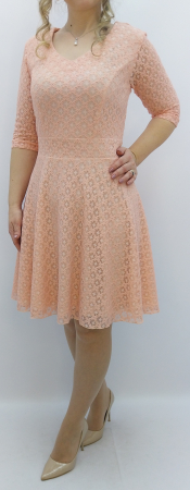 Elegante - rochie-dama-scurta-somon-dantela-croi-clos-eleganta-dadas-constanta.jpg