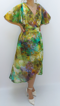 elegant adulti - rochie-dama-multicolora-maneci-fluture-talie-marcata-dadas.jpg