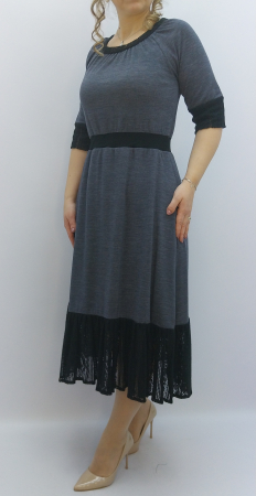 casual adulti - rochie-gri-tricot-moale-dantela-dama-dadas-constanta.jpg