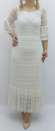 Traditional adulti - rochie-lunga-dantela-alb-ivoriu-accente-traditionale-volan-elegant-dama-dadas-constanta-romania.jpg