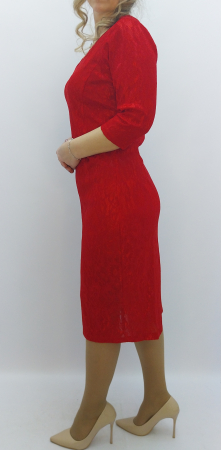 rochie-rosie-midi-dantela-cambrata-eleganta-maneci-trei-sferturi-decolteu-v-dadas.jpg [1]