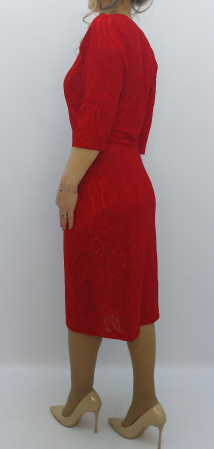 rochie-rosie-midi-dantela-cambrata-eleganta-maneci-trei-sferturi-decolteu-v-dadas.jpg [2]