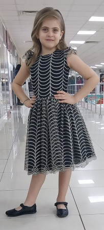 carnaval copii - rochie tiul brodat