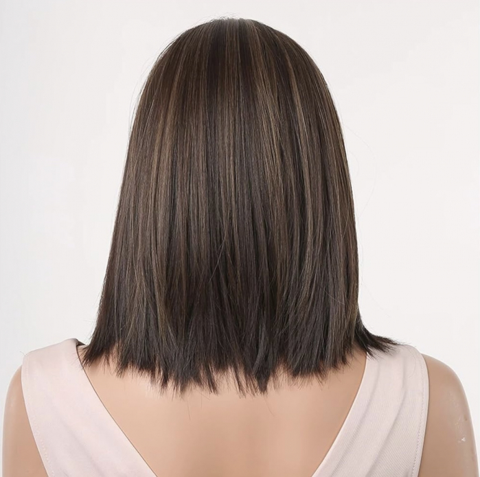 Peruca C1344 Satena Cu Suvite Blonde Bob (saten inchis) [4]
