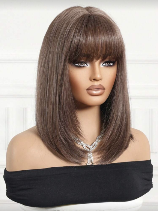 Peruca C1743 Satena Violet-Gri Deschis Cu Breton [5]