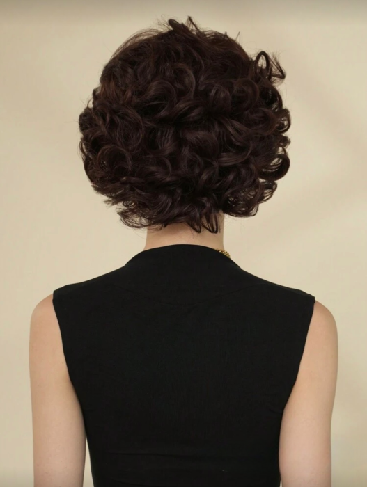 Peruca C1729 Satena Roscata Acaju Cu Breton Si Volum Ondulata [3]