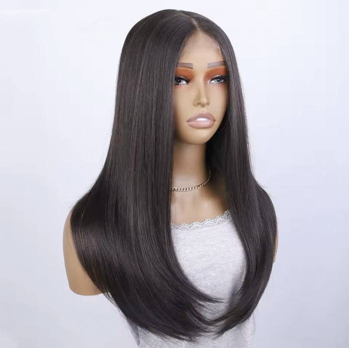 Peruca C1488 FRONT LACE Satena Cu Dantela la baza - saten inchis [3]