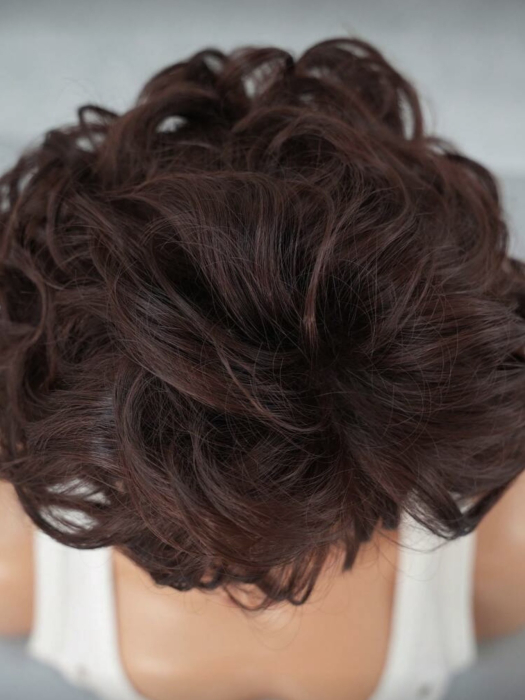 Peruca C1729 Satena Roscata Acaju Cu Breton Si Volum Ondulata [4]