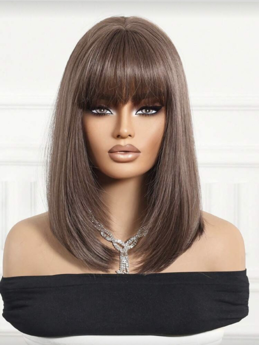 Peruca C1743 Satena Violet-Gri Deschis Cu Breton [4]