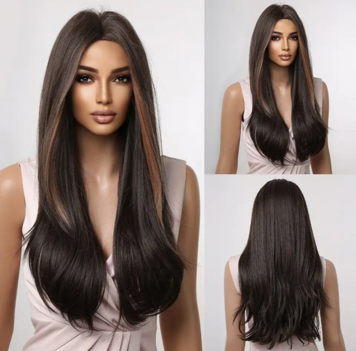 Peruca C957 Satena Cu Suvite Blonde Laterale [6]