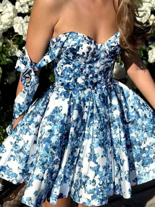 Rochie C1544 Italy Bufanta Albastra [6]