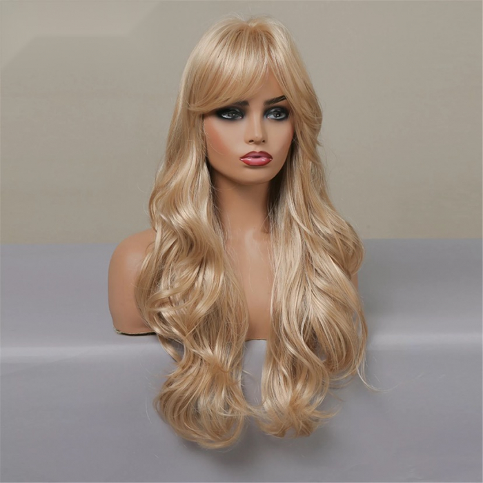 Peruca C1024 Blonda Cu Breton Lung si Par Ondulat [3]