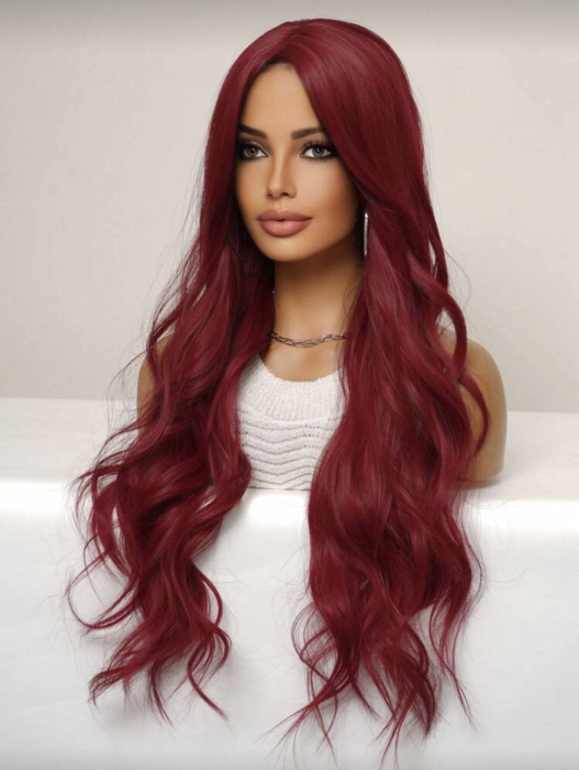 Peruca C1717 Roscata Visinie Ondulata [4]