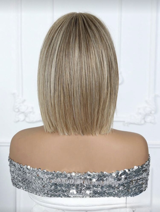 Peruca C1705 Satena Ombre Cu Varfuri Blonde Bob Lung [4]