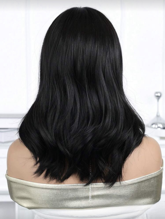 Peruca C1721 Bruneta Cu Breton Lung Usor Ondulata [5]