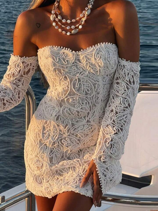 Rochie C1610 Dhionys Lunga Cu Maneci [1]