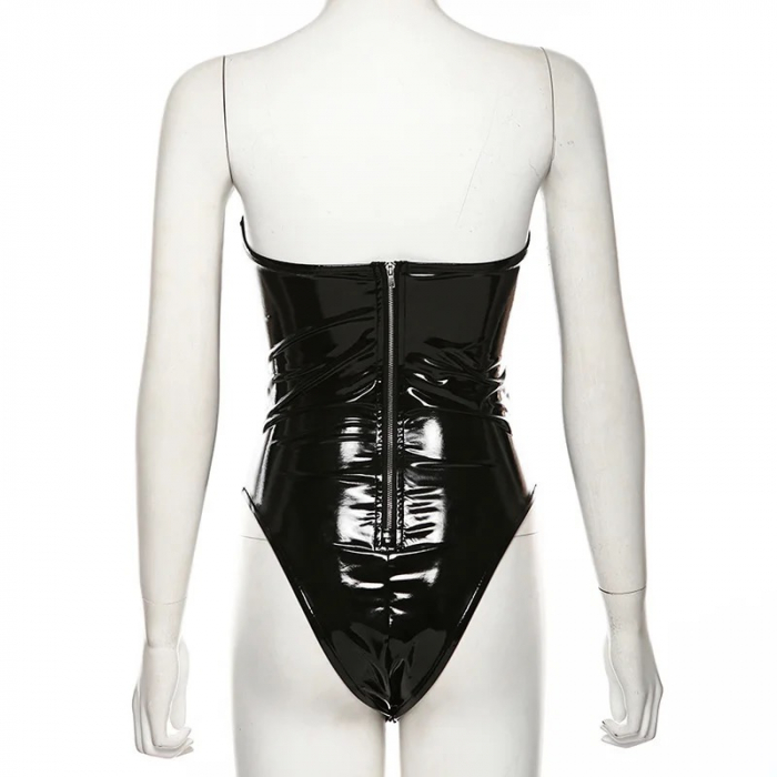 Body C1058 Latex Lucios Decupat In V Lucios Sexy [7]