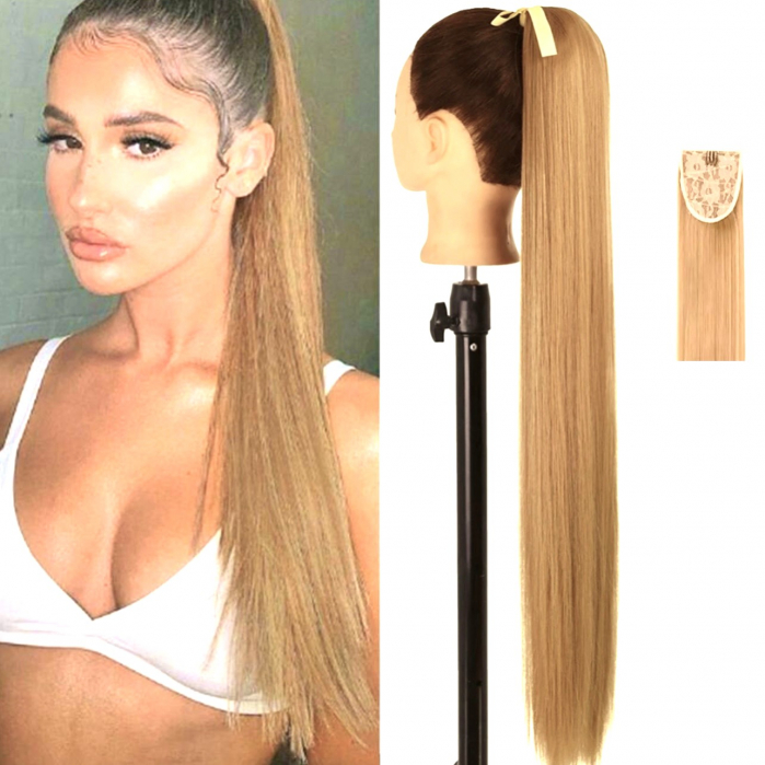 Coada C1262 Cu Panglica Blonda (blond inchis) - 85 cm [1]