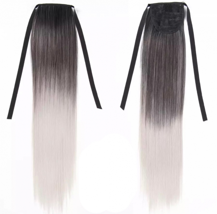 Coada C1254 Cu Panglica Brunet Blond Ombre [2]