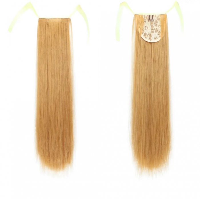 Coada C1270 Cu Panglica Blonda (blond inchis) - 55 cm [2]