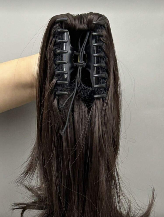 Coada C1328 Cu Cleste Satena Castanie - saten inchis (30 cm) [6]