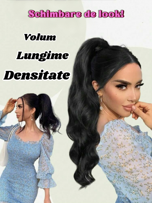 Coada C1597 Cu Clipsuri Satena Suvite Blonde Ondulata Creata Cu Volum [6]