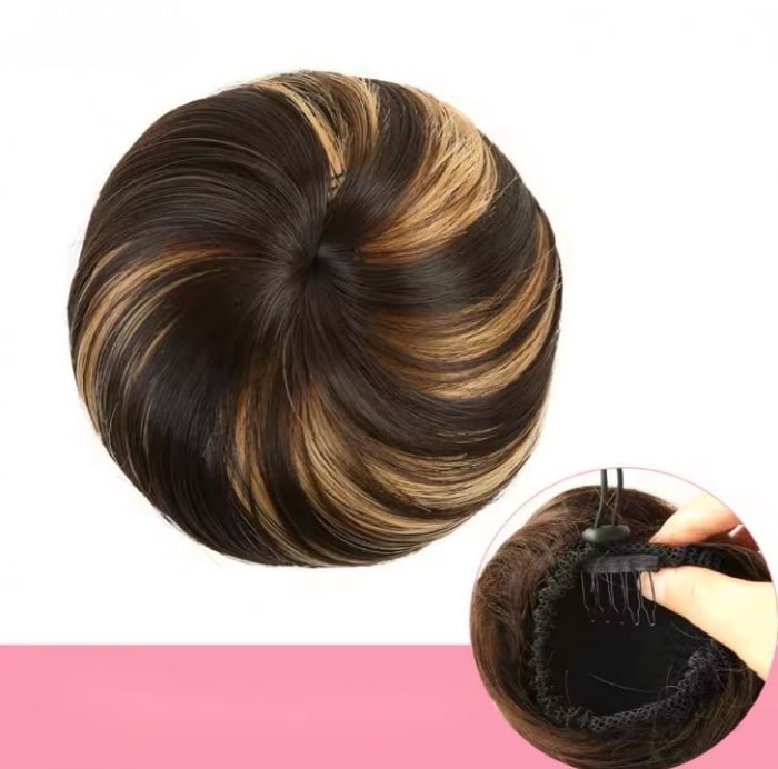 Coc C1319 Prindere Cu Elastic Par Drept Saten Cu Suvite Blonde [2]