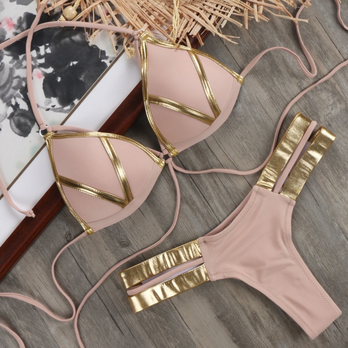 Costum de Baie C403 Bej Lace [2]