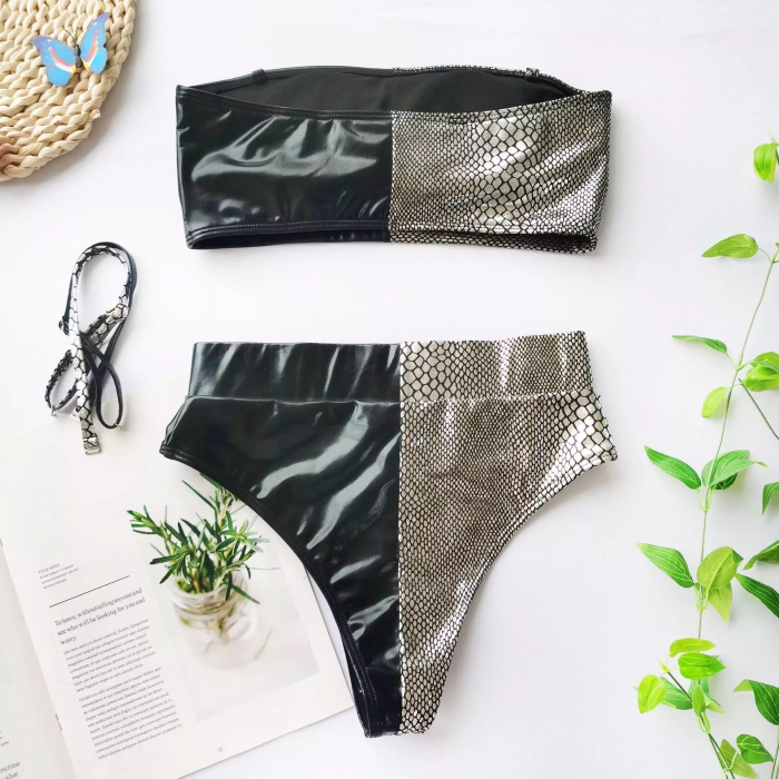 Costum de Baie C653 Belt Silver Snake [6]
