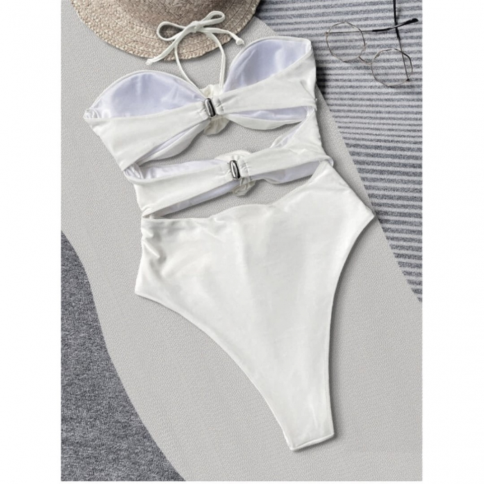 Costum de Baie C1148 Intreg Bellaga Alb [2]